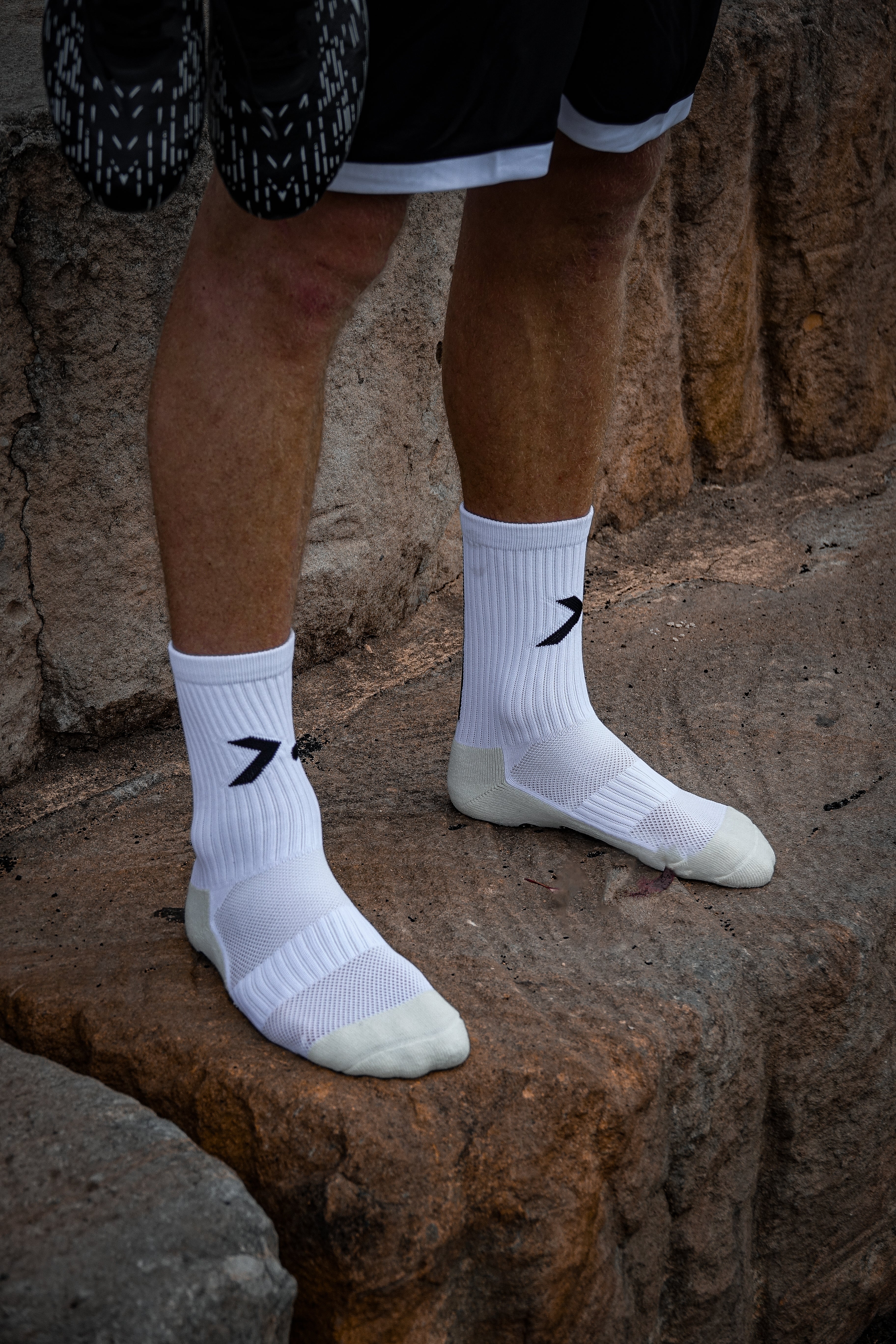 XEO Grip Socks - White